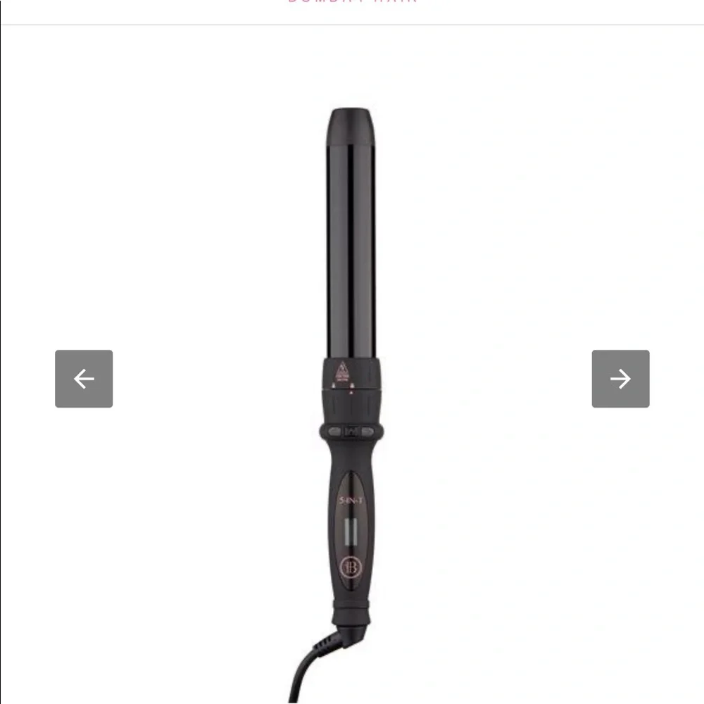 Bombay Hair Black Ceramic 5 in 1 Interchangeable Curling Wand Set With Box